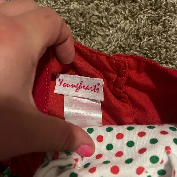 Corduroy Christmas 2 Piece Dress 3T - Picture 4 of 6